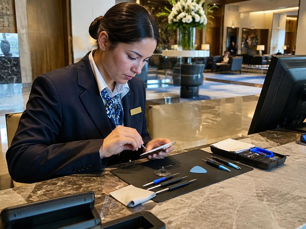 Repairs while working at a hotel