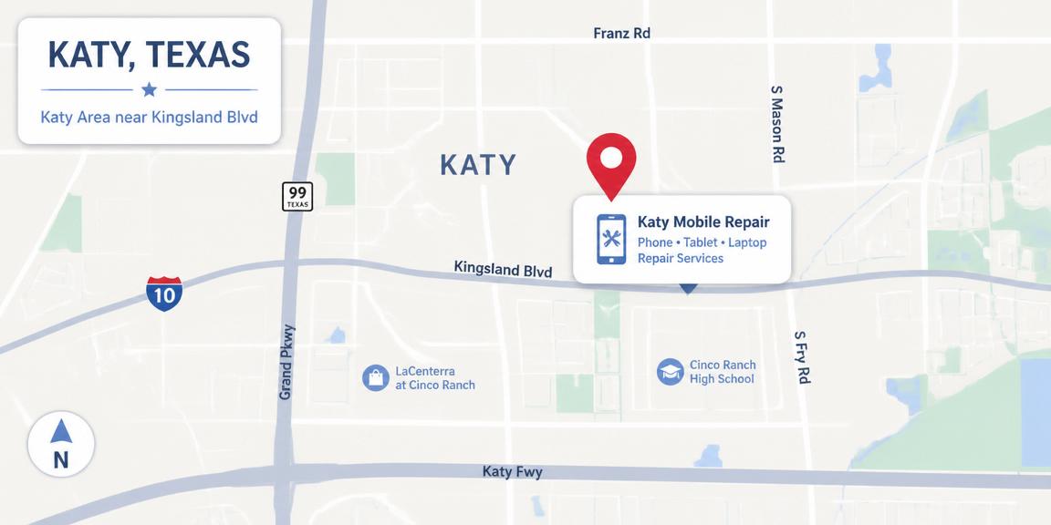 Map of Katy Mobile Repair Training at 23450 Kingsland Blvd, Katy, TX